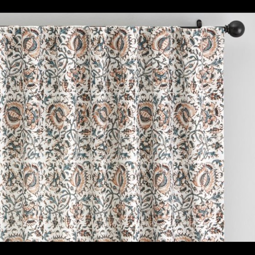 Pottery Barn Selena one long curtain drape 50 by 96